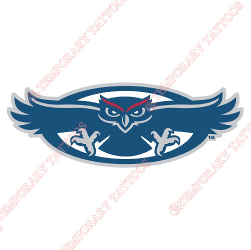 Florida Atlantic Owls Customize Temporary Tattoos Stickers NO.4374